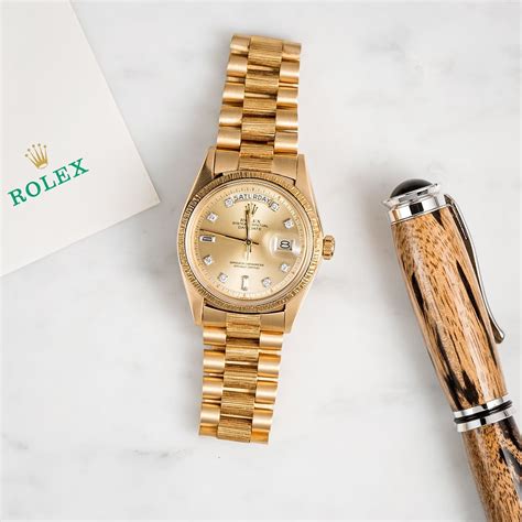 rolex 1808|rolex president bark finish.